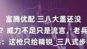富腾优配 三八大盖还没中正式好用？威力不足只是流言，老兵：这枪只给精锐_三八式步枪_武器_设计